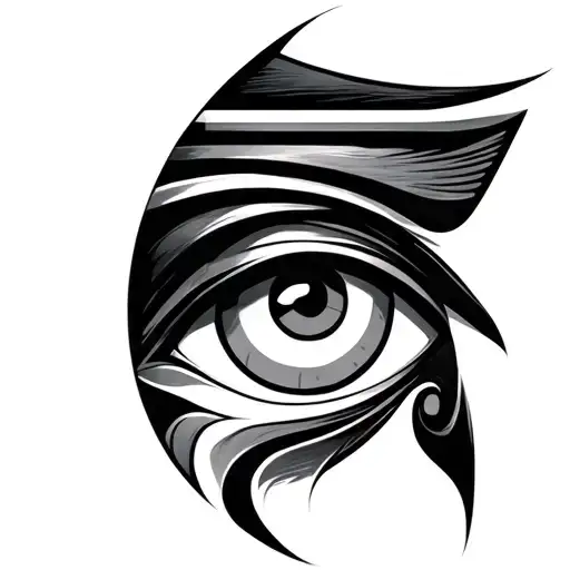 Eye Of Horus Portrait Looking