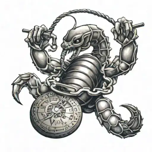 Scorpion Holding Balance Scale