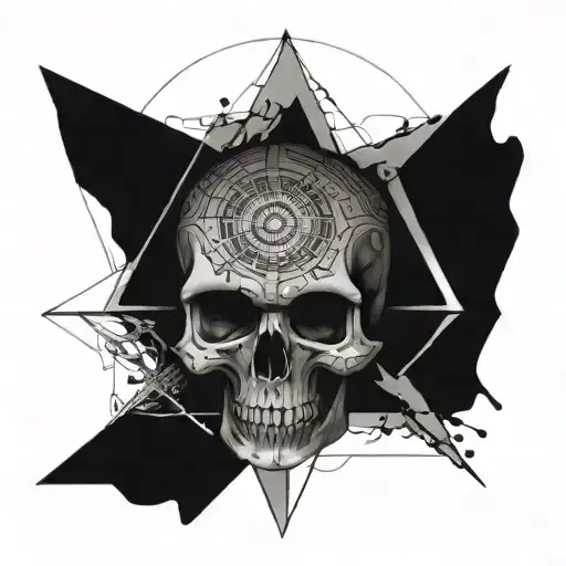 Skull And Geo Patern