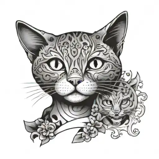 Cat Filled In With Cats