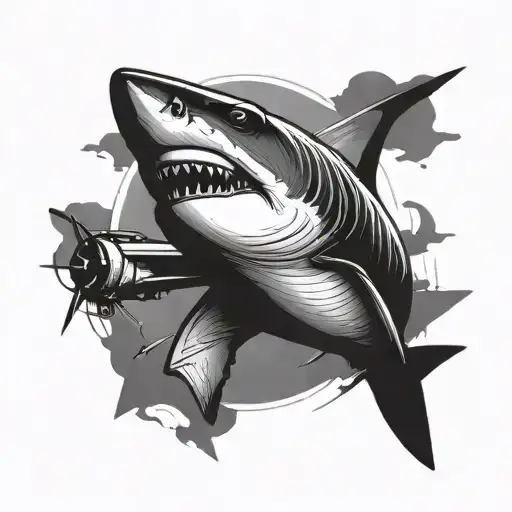 Shark And Plane