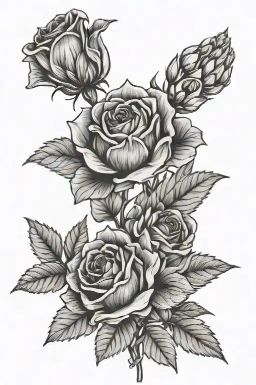 3 July Birth Flower With 1 November One Bouquet