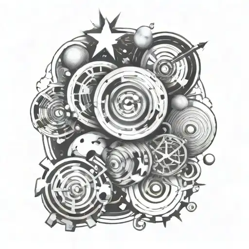 5 Elememts Space In Middle Round In Shape That Can