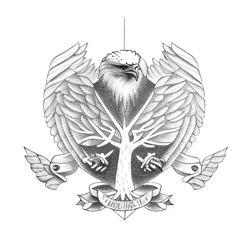 Family Tree With Eagle