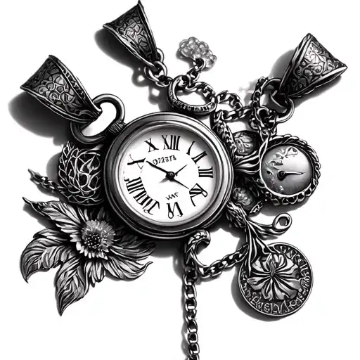 Watch Pendants With The Time Of My Kids Births 05 06 1974 22