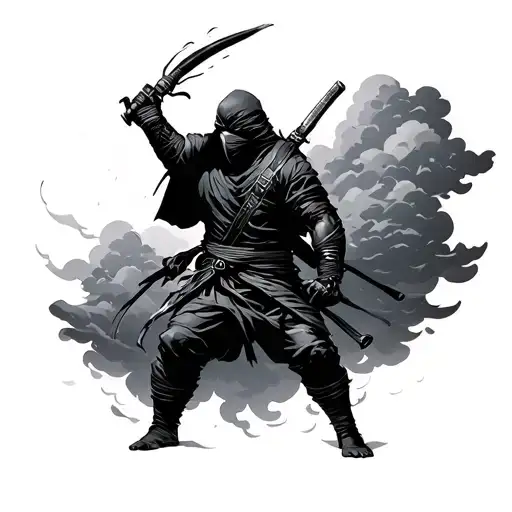 Dark Clouds That Go With A Dark Ninja