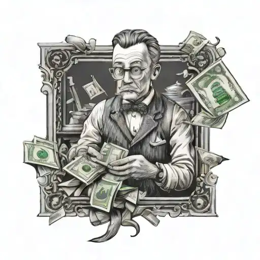 Young Albert Counting Money