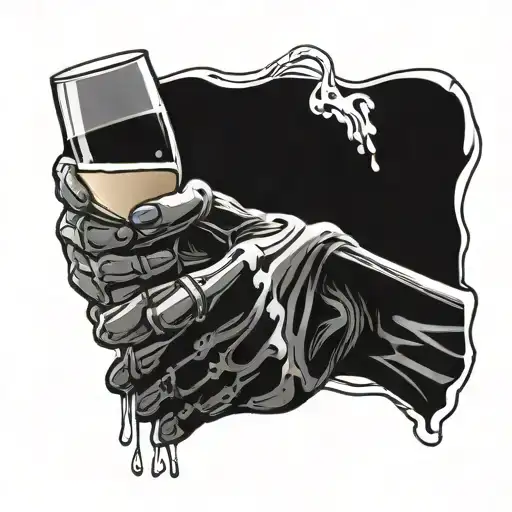 Cheers With Skeleton Hands