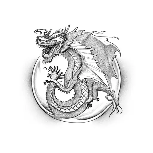 Dragon Protecting Gold