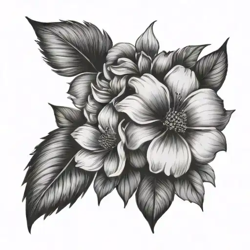 Feminine Floral Side Thigh