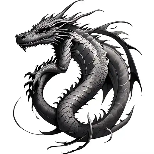 Mother And Dragon Wrapped