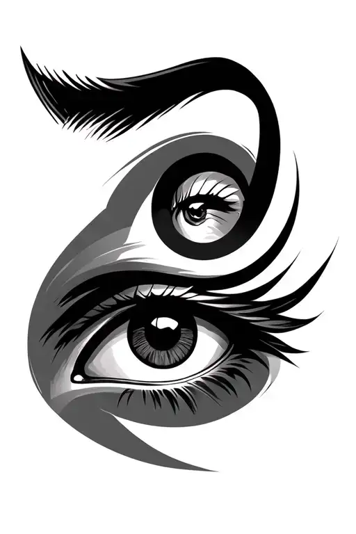 Eye Of Horus Portrait Looking