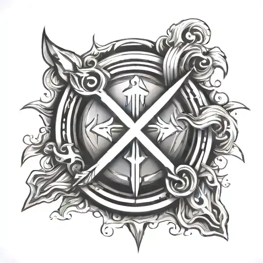 Born From Trauma Strong Fighter Symbol