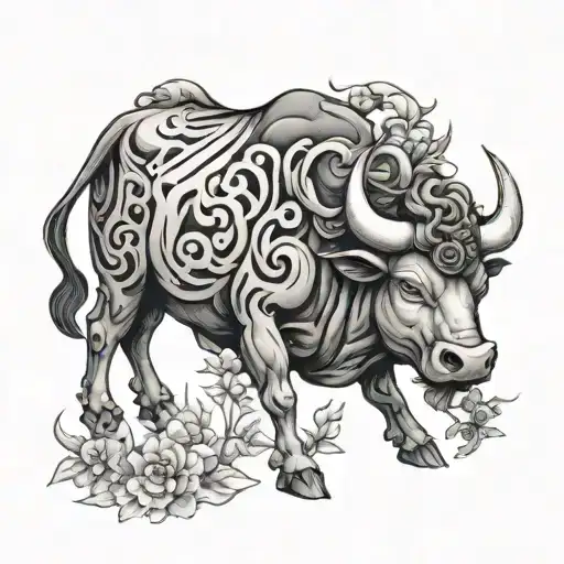 Hachiman And Taurus Bull