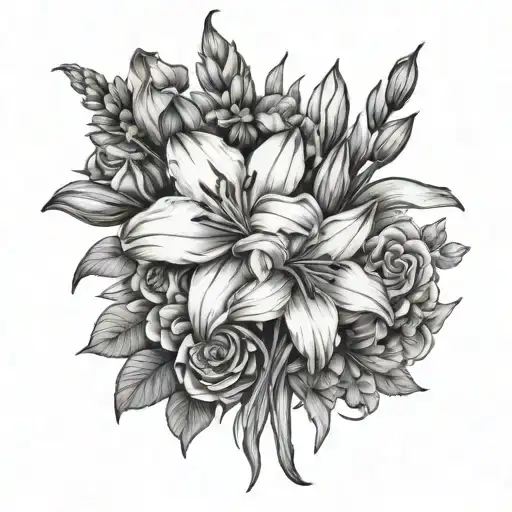 Lily Poppy Aster Narcissus Rose Gladiolus