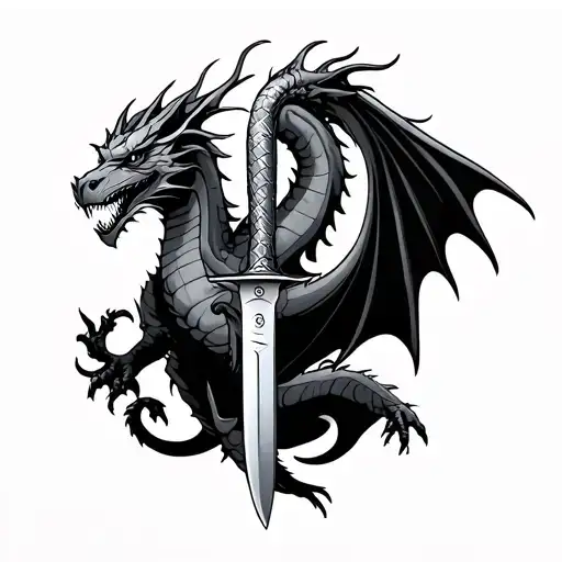 Knife And Dragon Flying