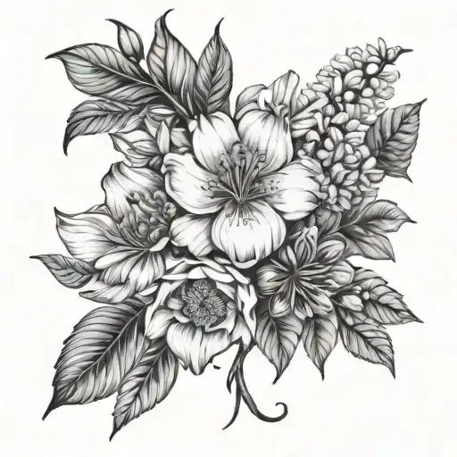 September And April Birth Flower Sleeve