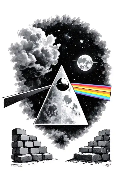 Pink Floyd Dark Side Of The Moon And Few Bricks