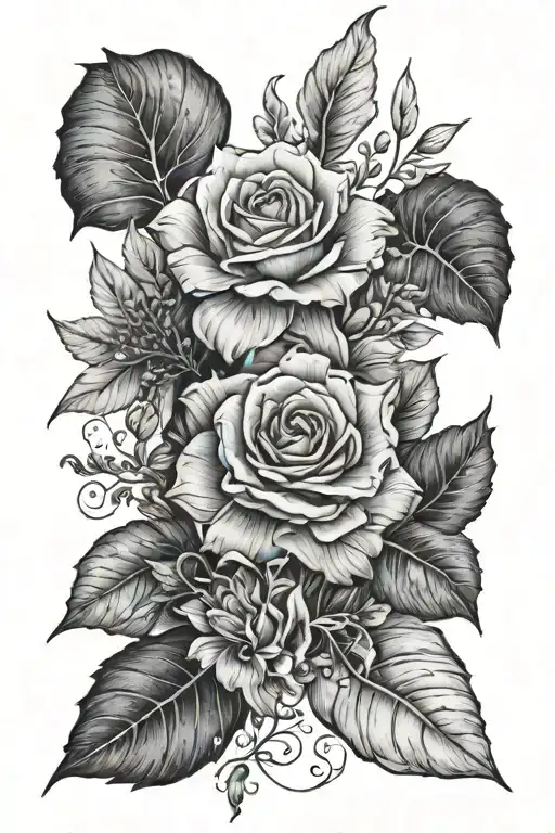 Feminine Nature Inspired Sleeve