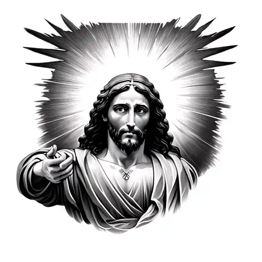 Jesus Shining Over The World