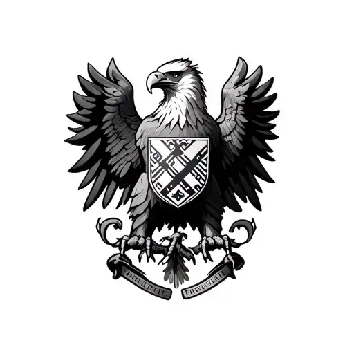 Eagle With Eintracht Frankfurt Coat Of Arms