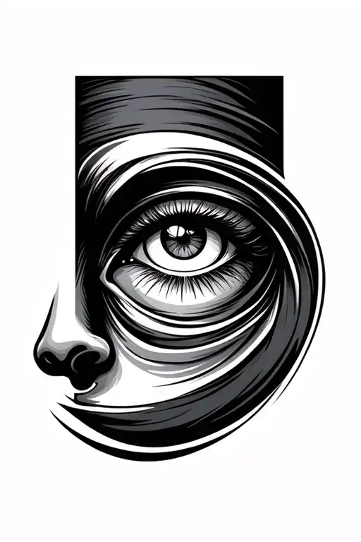 Eye Of Horus Portrait Looking