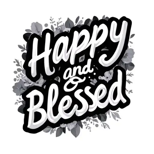 Happy And Blessed Word