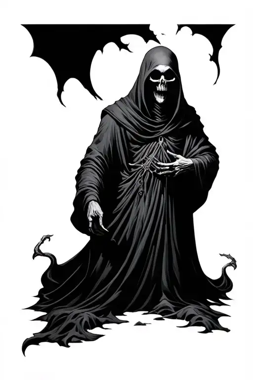 The Grim Reaper Taking Three Souls