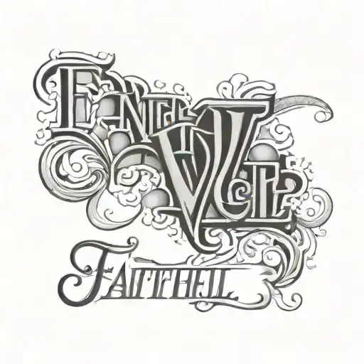 The Word Faithful With A 49 Built Into The F