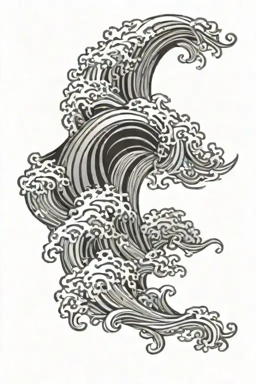 Black And Grey Waves Background For Arm