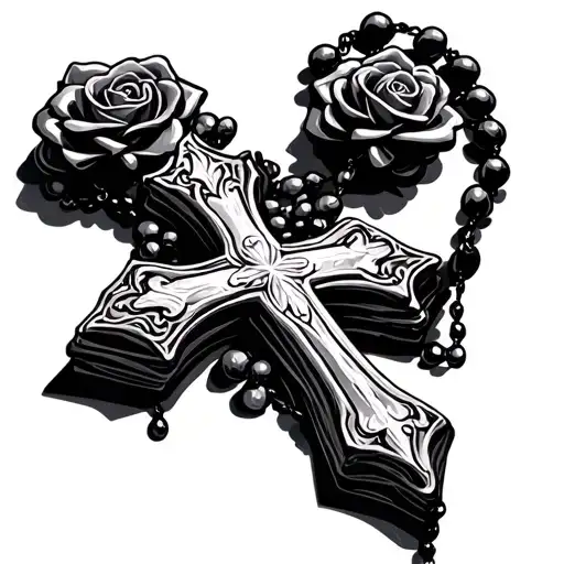 Rosary With Cross Wrapped