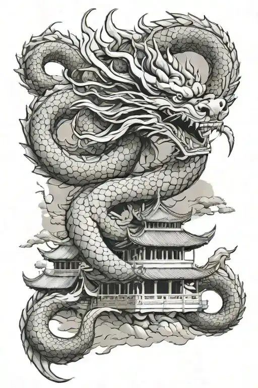 Asian Dragon And Pagoda With A Focus On Supercars And Vietnam