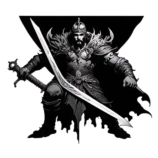 King Of The Void Man With A Sword