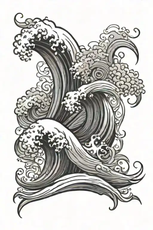 Black And Grey Waves Background For Arm
