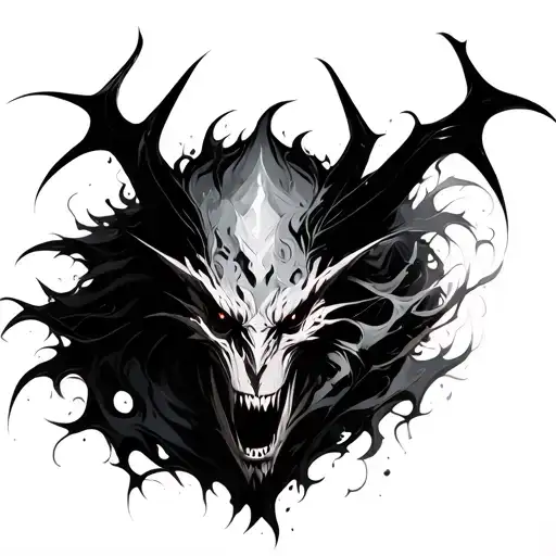 Dark Demon Abstract Design