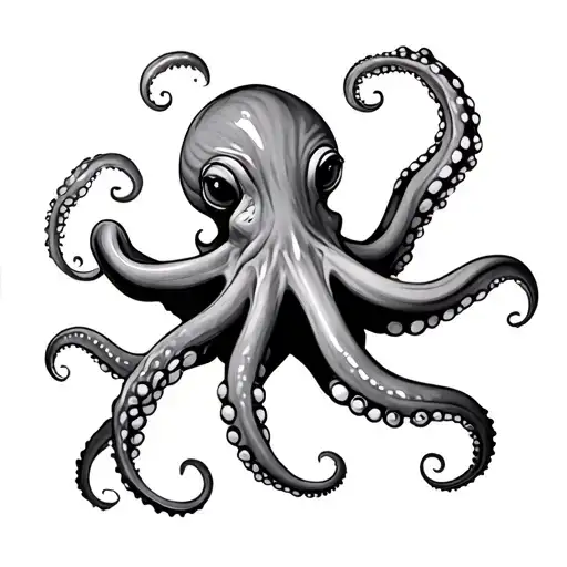 Octopus Tentacles In Line Art