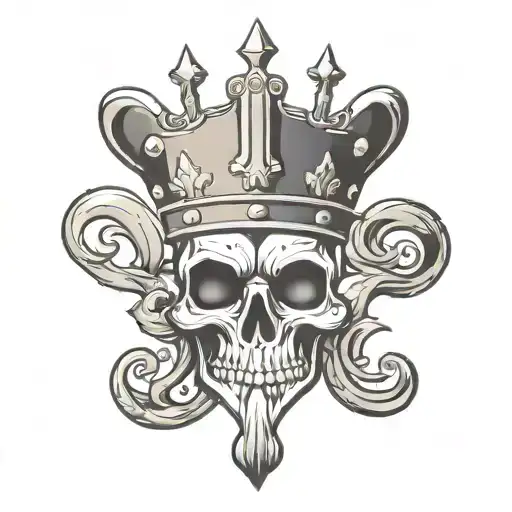 King Of Fluer De Lis Card