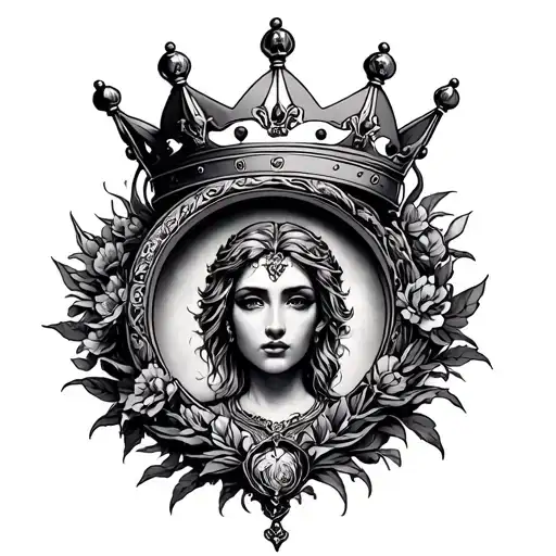 Gemini Sign And Crown Hanging