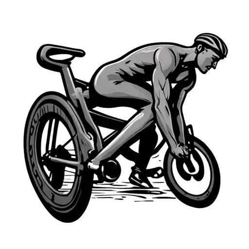 Triathlon Symbol Loosing Weight