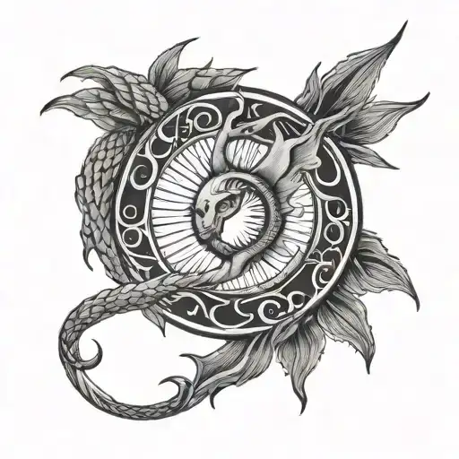 Ouroboros And Sun