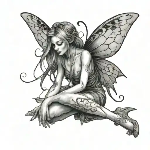 Fairy Sitting Side