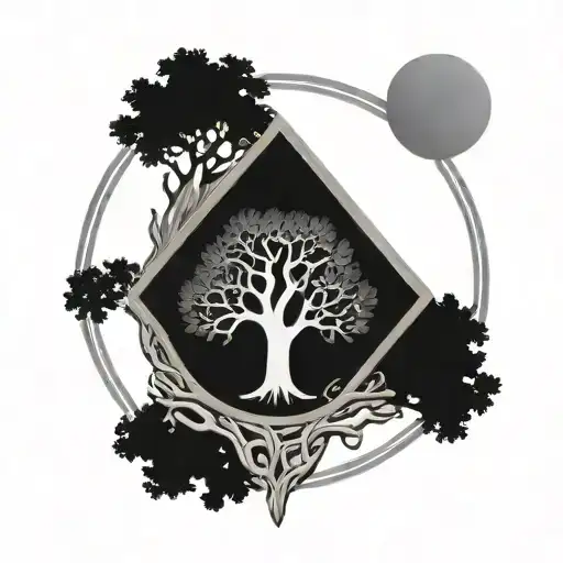 Igdrasil Tree With Power Rune Circle