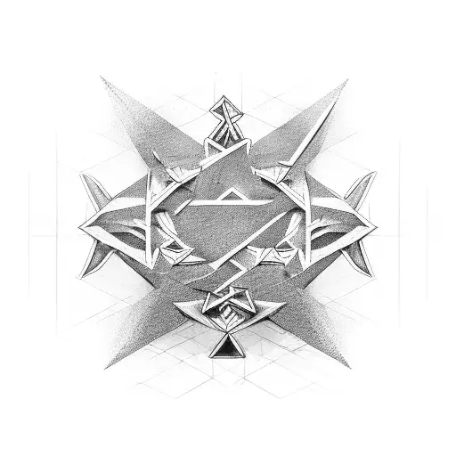 Bdsm Symbol Combined With Three Overlapping Triangles