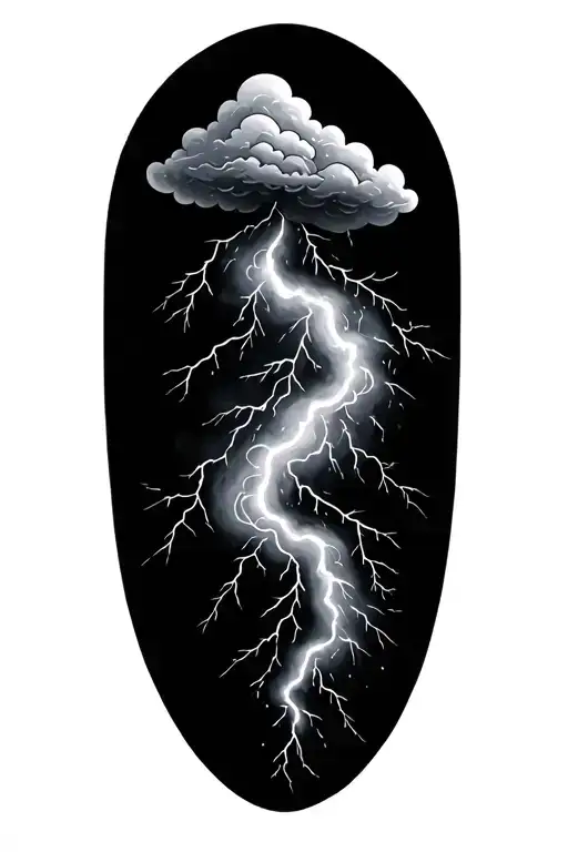 Cloud Storm With Lightning Small