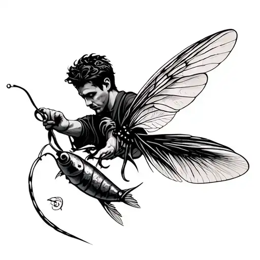 Guy Doing Fly Phishing