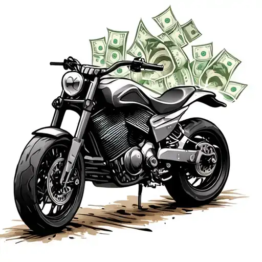 Motorcycle Dirtbike Nature Money