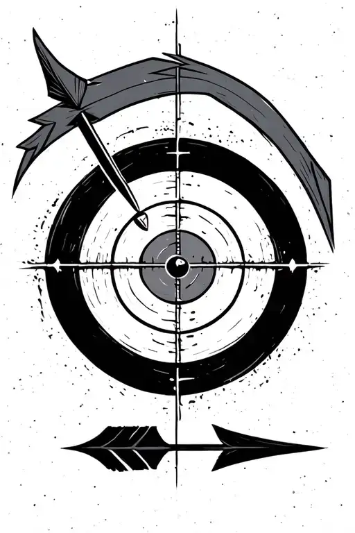 An Arrow Piercing A Target