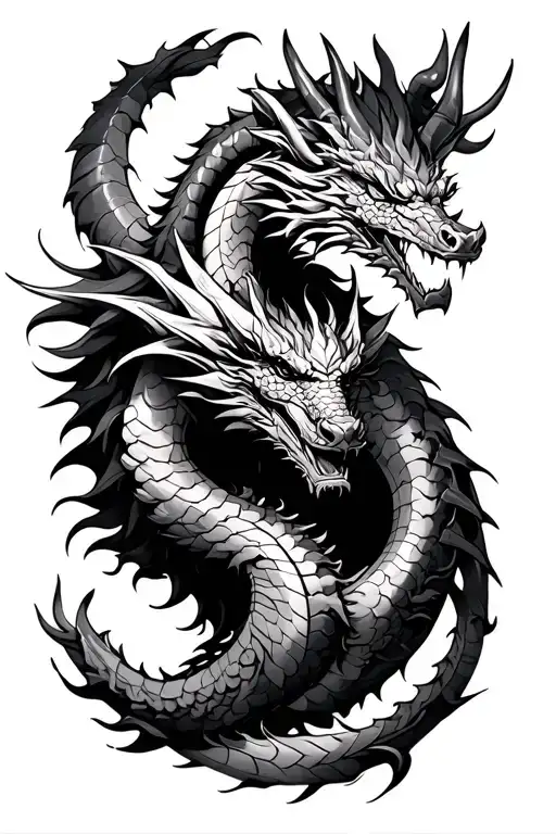 Warrior With Dragon Tatton On Outer Forearm Sleeve