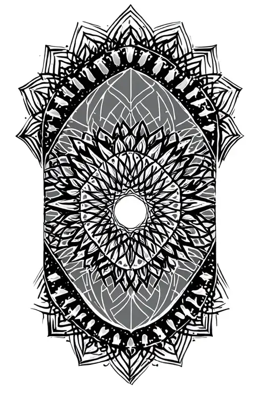 Black Sacred Geometry Patterns