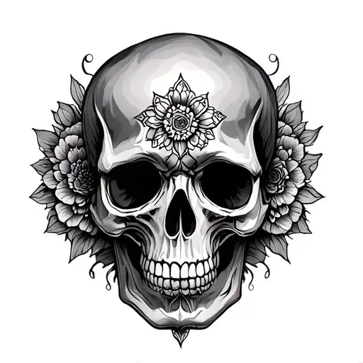 Skull Mandala Design Inspired